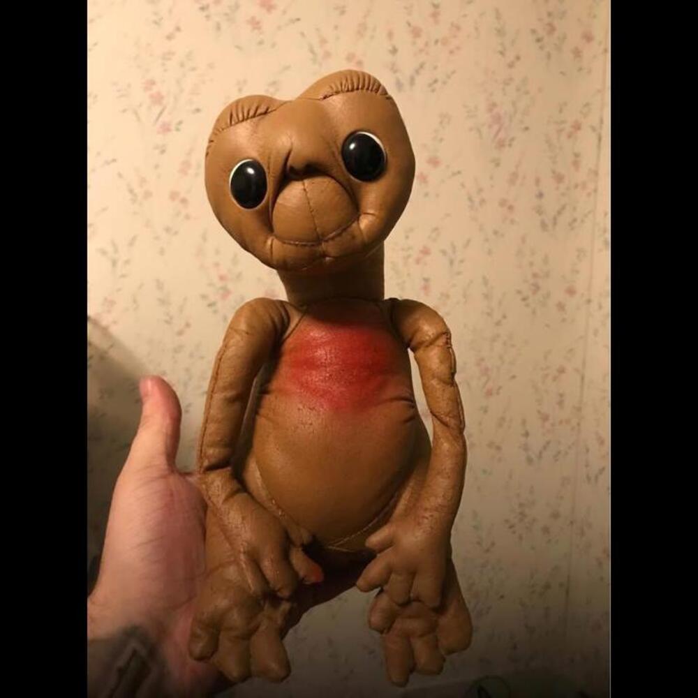 Vintage 1982 Kaymar Universal Studios ET Extra Terrestrial Pleather Plush Figure